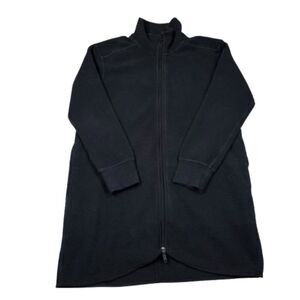 READ Lululemon On Repeat Jacket Women's Size 10 Black Full Zip Longline Slim Fit